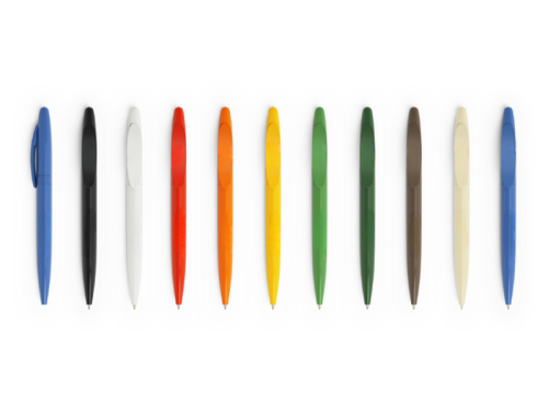 11 stylos à bille antibactériens colorés