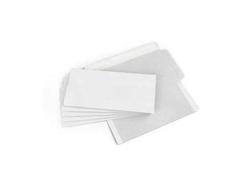 Lot d'enveloppes non mécanisables blanches sans fenêtre