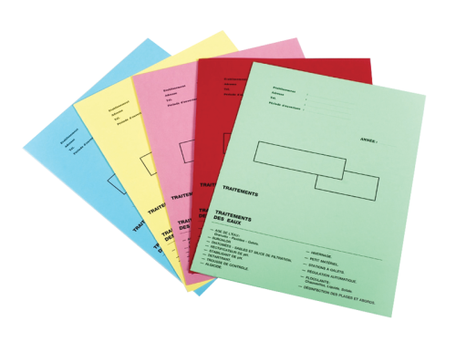Exemple de dossier papier couleur de couleur différente