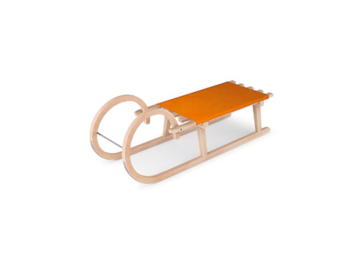 Luge avec siège imprimable orange