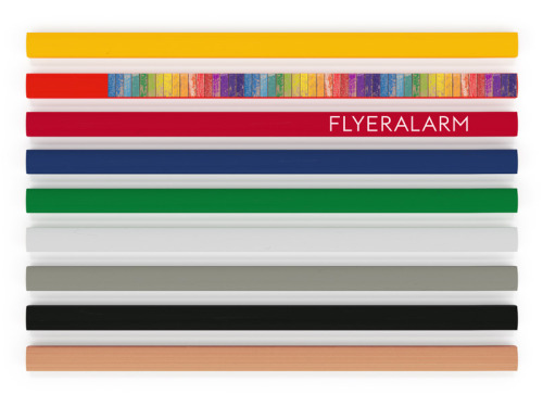 Echantillons de couleurs pour des crayons de chantier impression photo