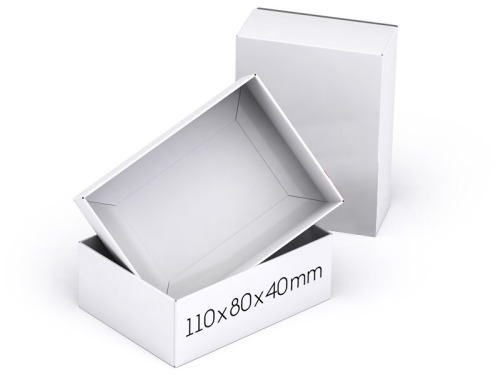 Boîte coffret rectangle blanche 110 x 80 x 40 mm