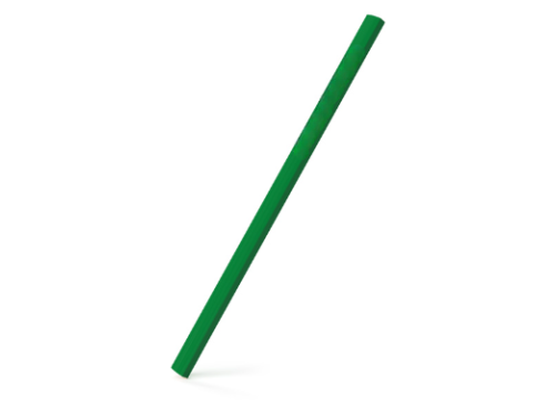 Crayon de chantier vert sur fond blanc