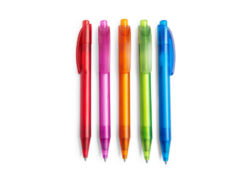 5 stylos à bille écologiques Schneider Dynamix colorés et transparents
