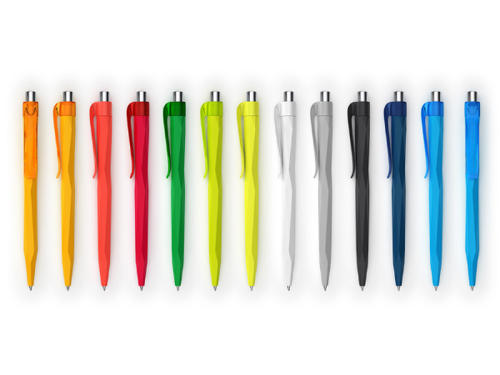 13 stylos à bille Prodir QS20 Soft Touch colorés