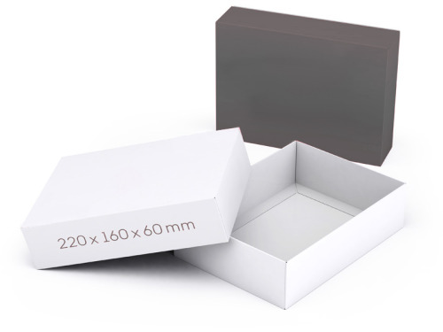 Boîte coffret rectangle blanche 220 x 160 x 60 mm
