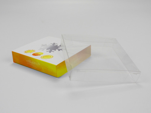 Boîte à tiroir carré blanche imprimée avec découpe flocon