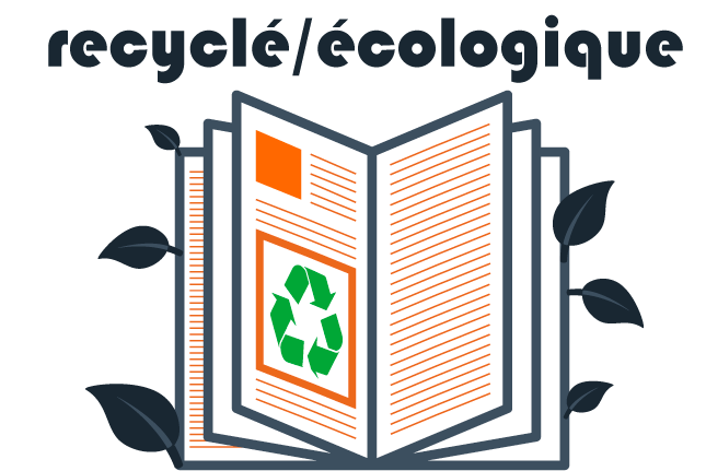 Brochure DIN papier interne recyclé écologique